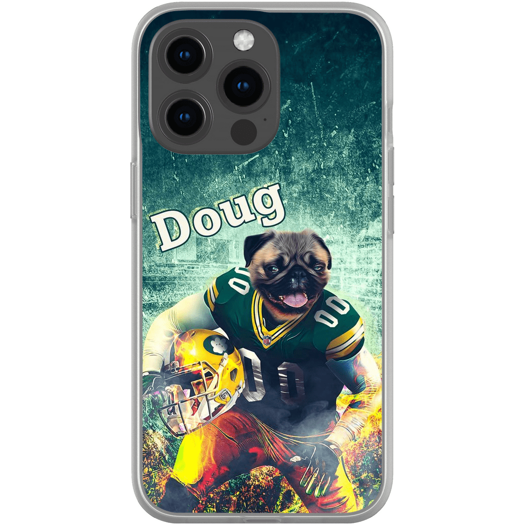 Funda personalizada para teléfono con perro &#39;Green Bay Doggos&#39;