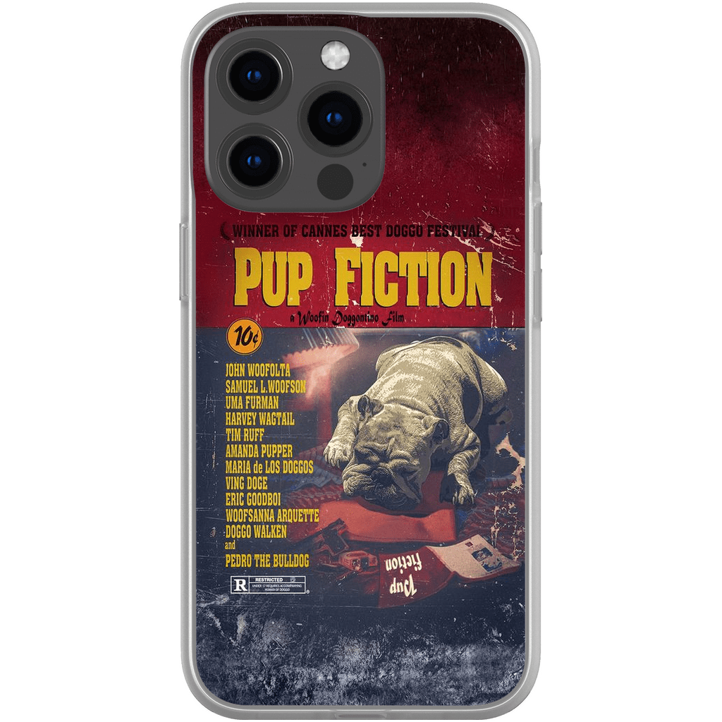 Funda para teléfono personalizada &#39;Pup Fiction&#39;