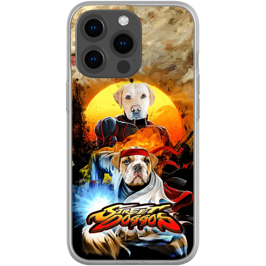 Funda personalizada para teléfono con 2 mascotas &#39;Street Doggos&#39;