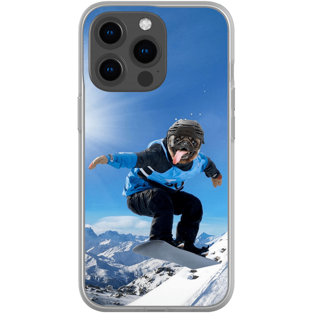 Funda para móvil personalizada &#39;El snowboarder&#39;