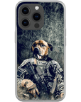 Funda para teléfono personalizada 'El veterano del ejército'