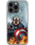 Funda para teléfono personalizada 'Capitán Doggmerica'