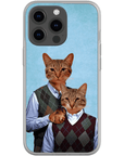 Funda personalizada para teléfono con 2 gatos 'Step Kitties'