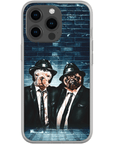 Funda personalizada para teléfono con 2 mascotas 'The Blues Doggos'