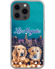 Funda personalizada para teléfono con 2 mascotas 'Doggos of Los Angeles'