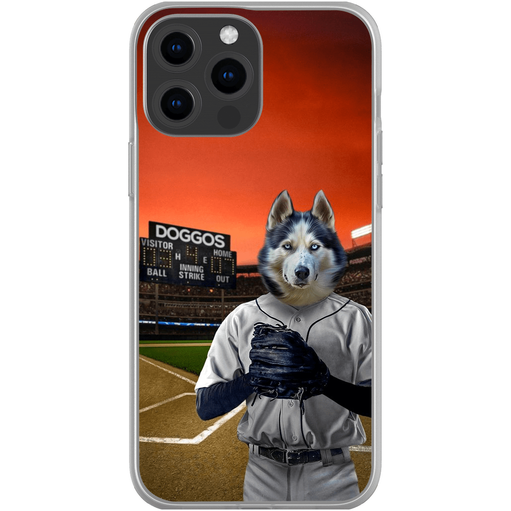 Funda para móvil personalizada &#39;El jugador de béisbol&#39;