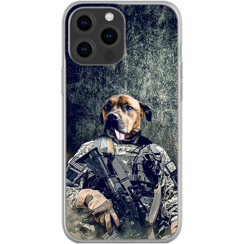 Funda para teléfono personalizada &#39;El veterano del ejército&#39;