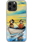 'Los Pescadores' Funda personalizada para teléfono con 2 mascotas