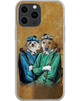 Funda personalizada para teléfono con 2 mascotas 'The Golfers'