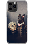 Funda personalizada para teléfono con 2 mascotas 'Duque y Duquesa'