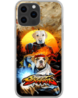 Funda personalizada para teléfono con 2 mascotas 'Street Doggos'