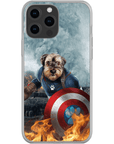 Funda para teléfono personalizada 'Capitán Doggmerica'