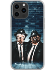 Funda personalizada para teléfono con 2 mascotas 'The Blues Doggos'