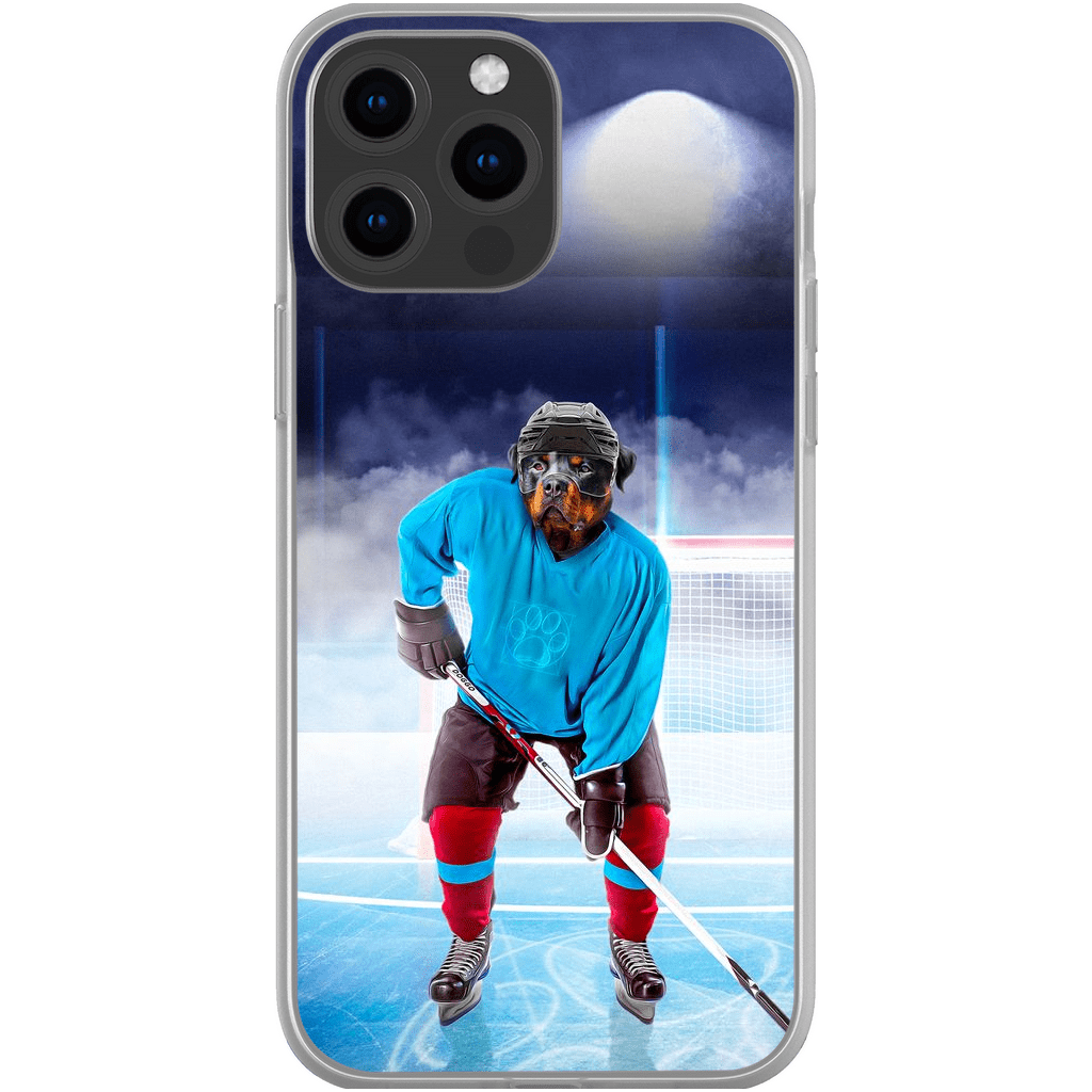 Funda para móvil personalizada &#39;El jugador de hockey&#39;