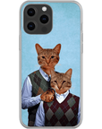 Funda personalizada para teléfono con 2 gatos 'Step Kitties'