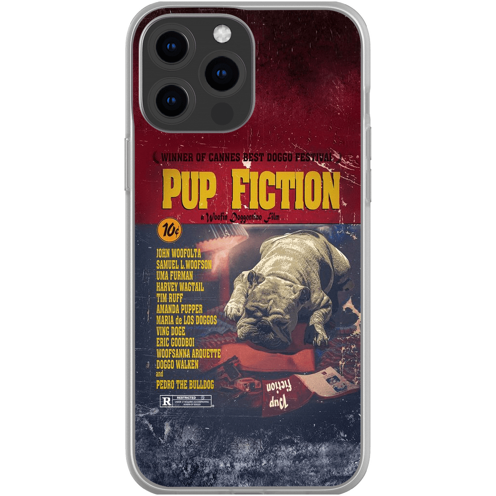 Funda para teléfono personalizada &#39;Pup Fiction&#39;