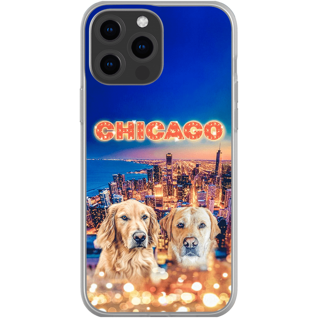 Funda personalizada para teléfono con 2 mascotas &#39;Doggos Of Chicago&#39;