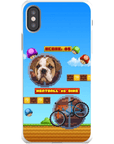 Funda de teléfono para mascotas personalizada con videojuego retro