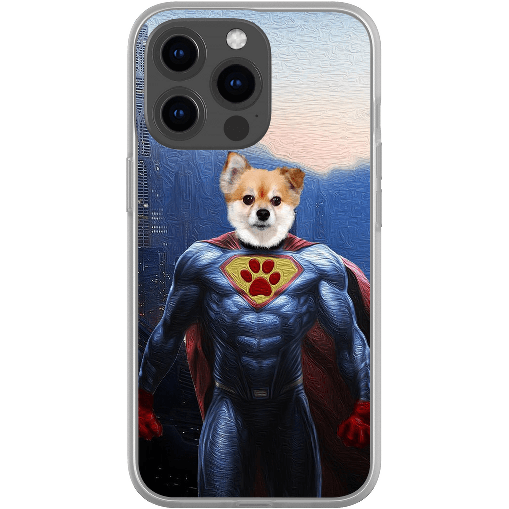 Funda personalizada para teléfono con mascota &#39;Super Dog&#39;