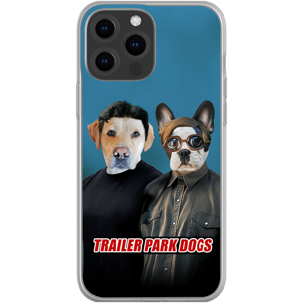 &#39;Trailer Park Dogs 1&#39; Funda personalizada para teléfono con 2 mascotas