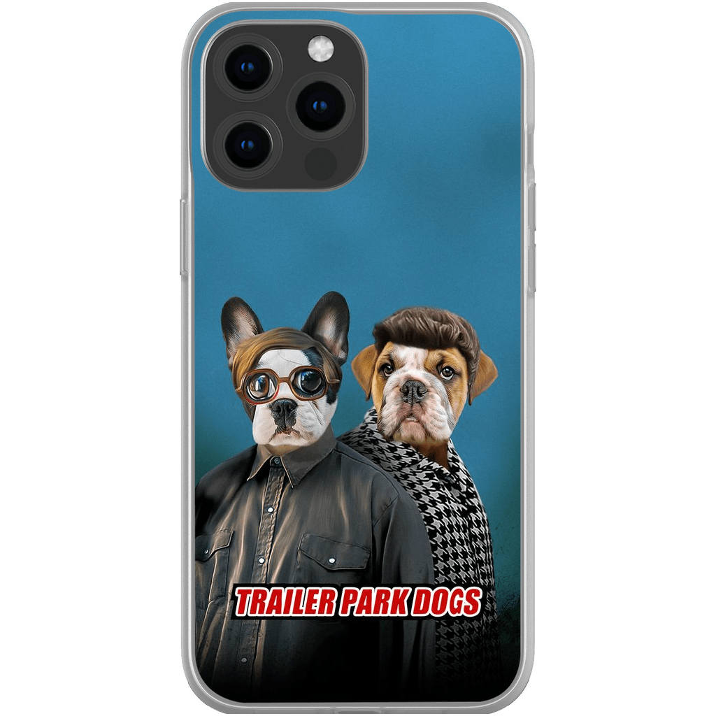 &#39;Trailer Park Dogs 2&#39; Funda personalizada para teléfono con 2 mascotas