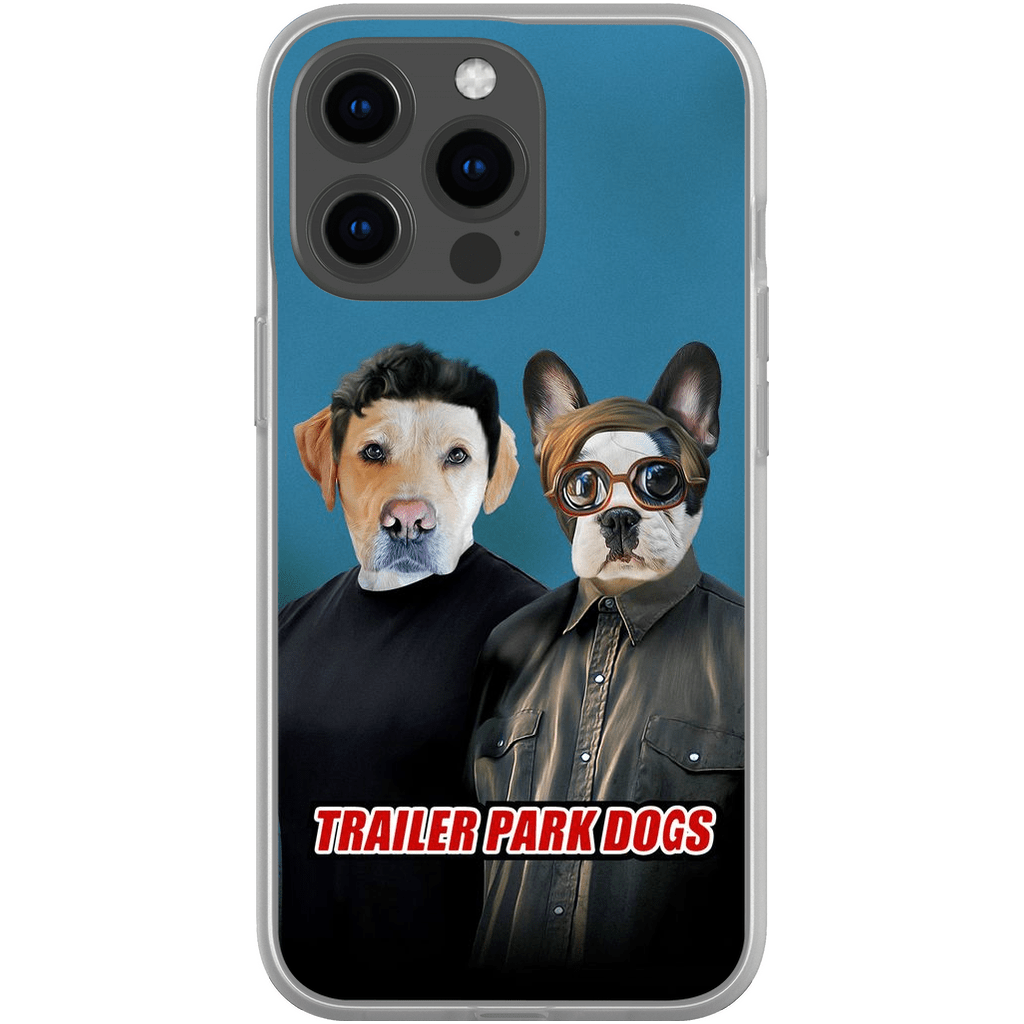 &#39;Trailer Park Dogs 1&#39; Funda personalizada para teléfono con 2 mascotas