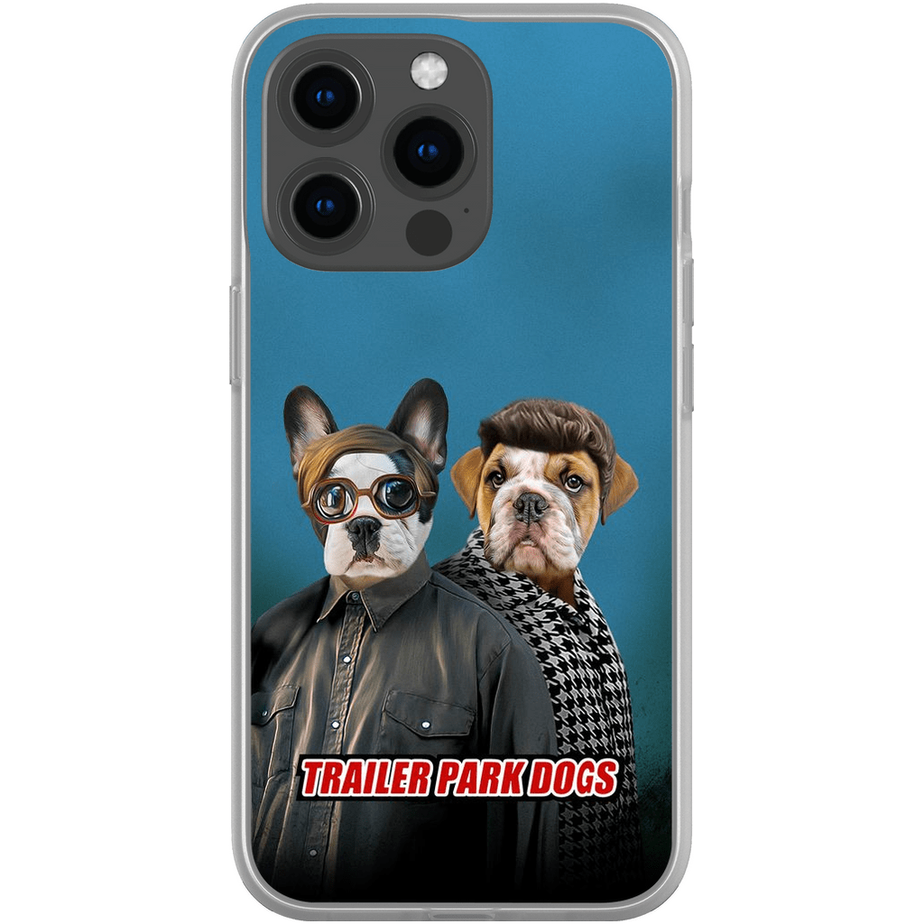 &#39;Trailer Park Dogs 2&#39; Funda personalizada para teléfono con 2 mascotas