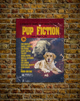 Póster personalizado para 2 mascotas 'Pup Fiction'