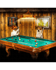 Puzzle personalizado de 2 mascotas 'The Pool Players'