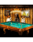 Puzzle personalizado de 3 mascotas 'The Pool Players'