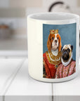 Taza personalizada con 2 mascotas 'Reina y Archiduquesa'