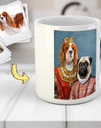 Taza personalizada con 2 mascotas 'Reina y Archiduquesa'