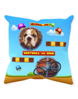 Cojín decorativo Mascota personalizada de videojuego retro