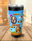 Vaso de mascota personalizado de videojuego retro