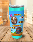 Vaso de mascota personalizado de videojuego retro