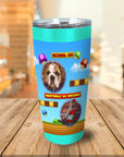 Vaso de mascota personalizado de videojuego retro