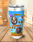 Vaso de mascota personalizado de videojuego retro