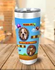 Vaso de mascota personalizado de videojuego retro