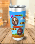 Vaso de mascota personalizado de videojuego retro