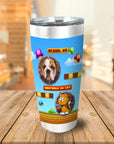 Vaso de mascota personalizado de videojuego retro