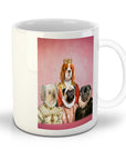 Taza personalizada para 4 mascotas 'The Royal Ladies'