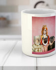 Taza personalizada para 4 mascotas 'The Royal Ladies'