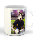 Taza Personalizada para Mascota 'El Jugador de Rugby'