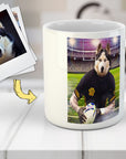 Taza Personalizada para Mascota 'El Jugador de Rugby'