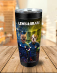 Vaso personalizado para 2 mascotas 'Scotland Doggos'