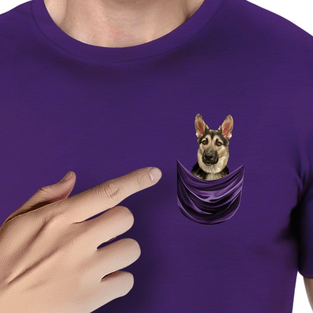 Camiseta personalizable con bolsillo para perros 