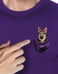 Camiseta personalizable con bolsillo para perros 