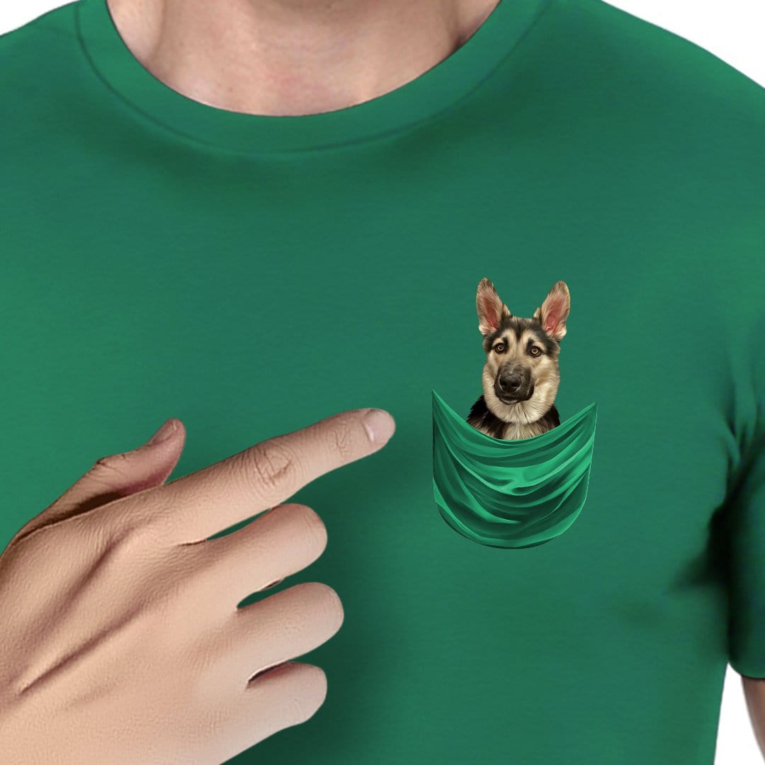 Camiseta personalizable con bolsillo para perros 