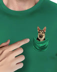 Camiseta personalizable con bolsillo para perros 