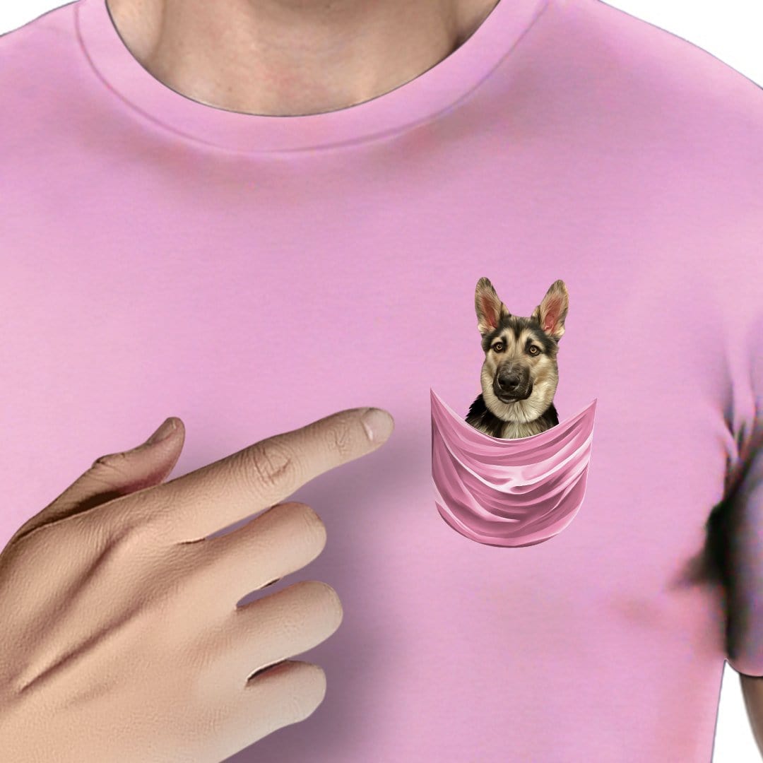 Camiseta personalizable con bolsillo para perros 